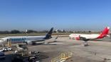 avianco cargo plane and amazon air cargo plane on tarmac