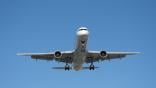 generic airplane flying in the air